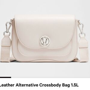 Lululemon Leather Crossbody Bag in Cashew